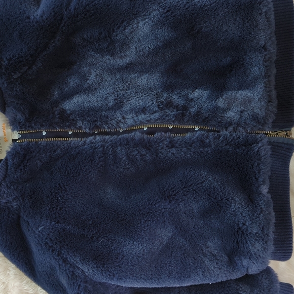 GYMBOREE | Faux Fur Navy Jacket - Picture 8 of 12